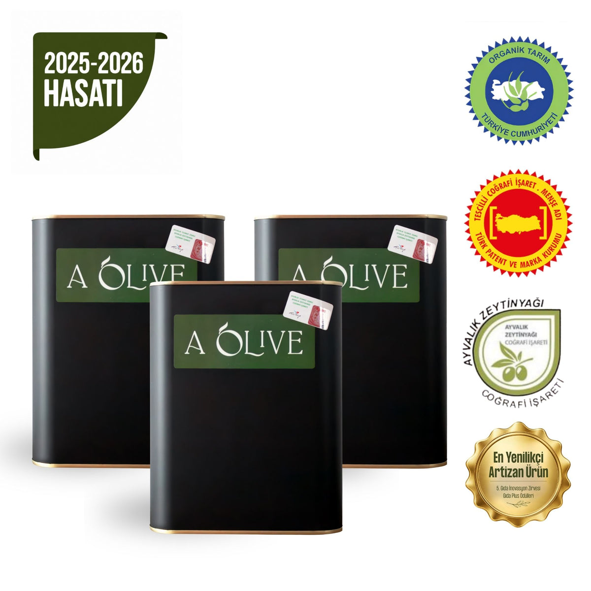 Üçlü 2025–2026 Sezonu - Erken Hasat 2 Litre Zeytinyağı