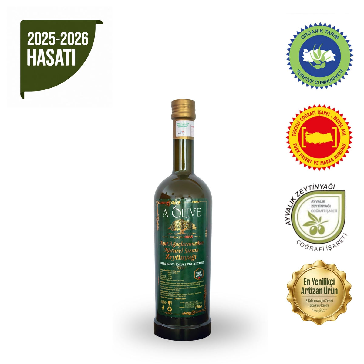 2025–2026 Sezonu - Anıt Ağaçlarından 750 ML Zeytinyağı