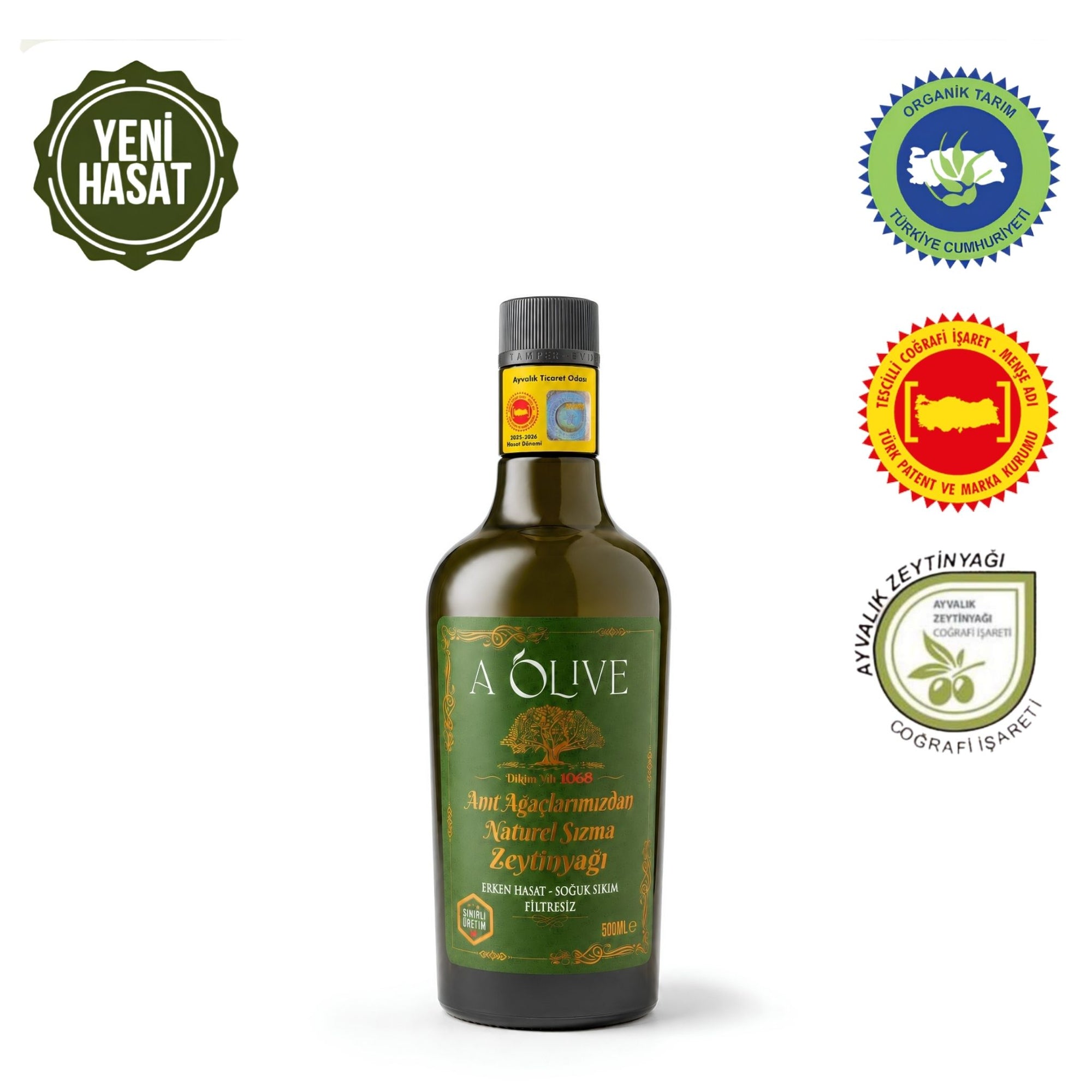 Yeni Mahsül - Anıt Ağaçlarından 500 ML Zeytinyağı