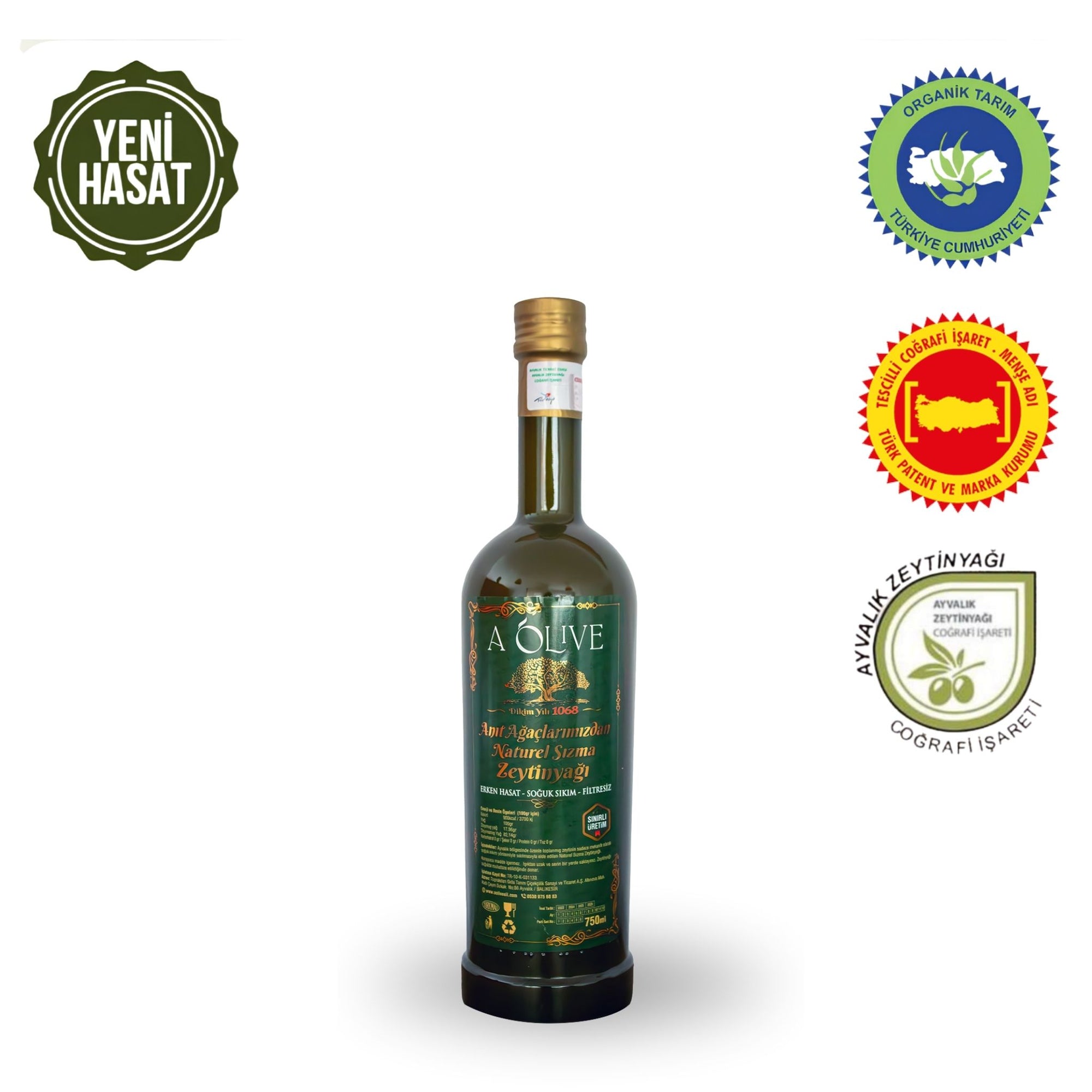 Yeni Mahsül - Anıt Ağaçlarından 750 ML Zeytinyağı