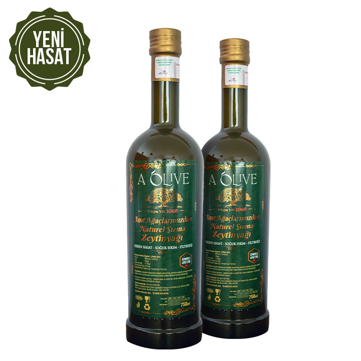 Dörtlü Yeni Mahsül - Anıt Ağaçlarından 750 ML Zeytinyağı